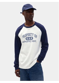 Gap Longsleeve 765764-01 Biały Regular Fit ze sklepu MODIVO w kategorii T-shirty męskie - zdjęcie 168671741