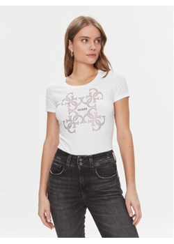 Guess T-Shirt W4RI35 J1314 Biały Slim Fit ze sklepu MODIVO w kategorii Bluzki damskie - zdjęcie 168673103