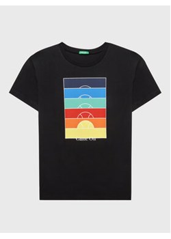 United Colors Of Benetton T-Shirt 3096C10A8 Czarny Regular Fit ze sklepu MODIVO w kategorii T-shirty chłopięce - zdjęcie 168673333