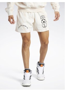 Reebok Szorty sportowe Classics Block Party Shorts HT8180 Biały ze sklepu MODIVO w kategorii Spodenki męskie - zdjęcie 168673431