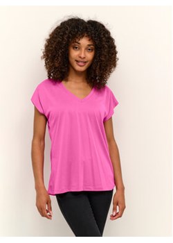 Kaffe T-Shirt Kalise 10504040 Różowy Regular Fit ze sklepu MODIVO w kategorii Bluzki damskie - zdjęcie 168673780