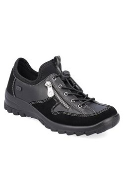 Rieker Sneakersy L7157-00 Czarny ze sklepu MODIVO w kategorii Półbuty damskie - zdjęcie 168673804