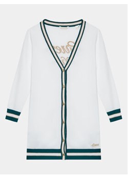 Guess Kardigan J4RR00 Z2NQ2 Biały Regular Fit ze sklepu MODIVO w kategorii Swetry dziewczęce - zdjęcie 168674122