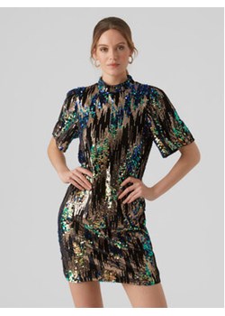 Vero Moda Sukienka koktajlowa 10295609 Kolorowy Regular Fit ze sklepu MODIVO w kategorii Sukienki - zdjęcie 168674620