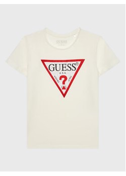 Guess T-Shirt J2YI51 K6YW1 Biały Regular Fit ze sklepu MODIVO w kategorii T-shirty chłopięce - zdjęcie 168674694