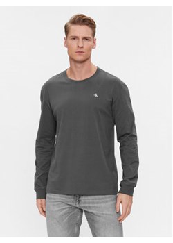 Calvin Klein Jeans Longsleeve Institutional J30J324654 Szary Regular Fit ze sklepu MODIVO w kategorii T-shirty męskie - zdjęcie 168674851