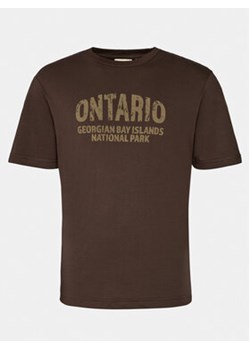 Outhorn T-Shirt OTHAW23TTSHM0938 Brązowy Regular Fit ze sklepu MODIVO w kategorii T-shirty męskie - zdjęcie 168675410