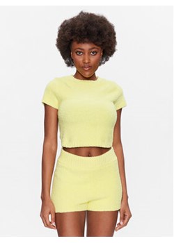 Ugg T-Shirt Zadie 1137610 Żółty Slim Fit ze sklepu MODIVO w kategorii Bluzki damskie - zdjęcie 168675901
