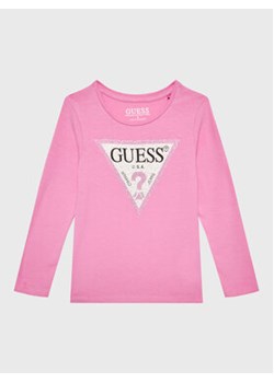 Guess Bluzka J2YI50 K6YW1 Różowy Regular Fit ze sklepu MODIVO w kategorii Bluzki dziewczęce - zdjęcie 168676764