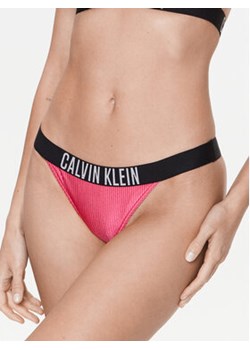 Calvin Klein Swimwear Dół od bikini KW0KW02019 Różowy ze sklepu MODIVO w kategorii Stroje kąpielowe - zdjęcie 168676870