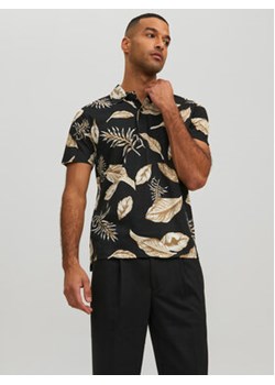 Jack&Jones Polo Tropic 12210827 Czarny Regular Fit ze sklepu MODIVO w kategorii T-shirty męskie - zdjęcie 168676873
