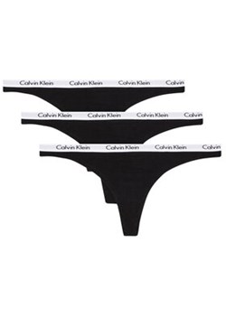 Calvin Klein Underwear Komplet 3 par stringów 000QD3587E Czarny ze sklepu MODIVO w kategorii Majtki damskie - zdjęcie 168676882