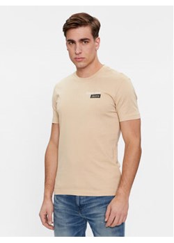 Calvin Klein Jeans T-Shirt Stacked Box Tee J30J324647 Beżowy Slim Fit ze sklepu MODIVO w kategorii T-shirty męskie - zdjęcie 168677041
