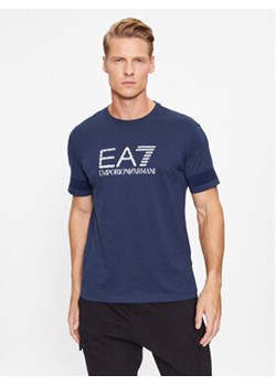 EA7 Emporio Armani T-Shirt 6RPT37 PJ3BZ 1554 Granatowy Regular Fit ze sklepu MODIVO w kategorii T-shirty męskie - zdjęcie 168677284