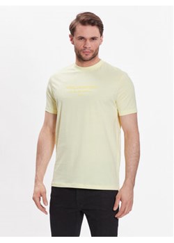 KARL LAGERFELD T-Shirt Crew Neck 755035 532224 Żółty Regular Fit ze sklepu MODIVO w kategorii T-shirty męskie - zdjęcie 168677944