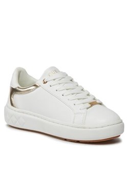Guess Sneakersy FL8RAC LEA12 Biały ze sklepu MODIVO w kategorii Buty sportowe damskie - zdjęcie 168678024