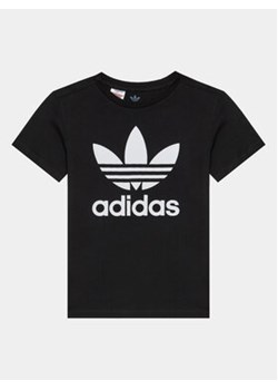 adidas T-Shirt Trefoil DV2905 Czarny Regular Fit ze sklepu MODIVO w kategorii T-shirty chłopięce - zdjęcie 168678471