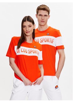 Le Coq Sportif T-Shirt Unisex 2310362 Pomarańczowy Regular Fit ze sklepu MODIVO w kategorii Bluzki damskie - zdjęcie 168678840