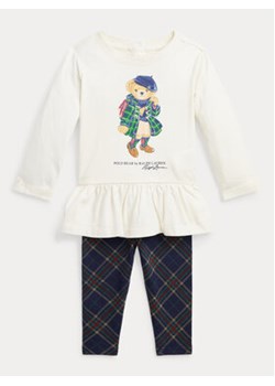 Polo Ralph Lauren Komplet bluzka i legginsy Lscnlegset 310919163001 Écru Regular Fit ze sklepu MODIVO w kategorii Komplety niemowlęce - zdjęcie 168679041