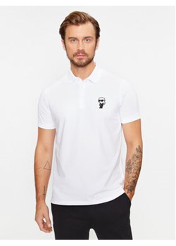 KARL LAGERFELD Polo 745022 500221 Biały Regular Fit ze sklepu MODIVO w kategorii T-shirty męskie - zdjęcie 168679310