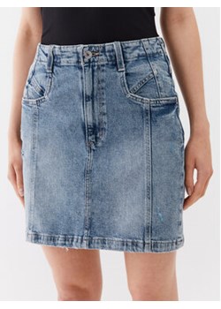Guess Spódnica jeansowa W3YD75 D4MSM Niebieski Regular Fit ze sklepu MODIVO w kategorii Spódnice - zdjęcie 168679820