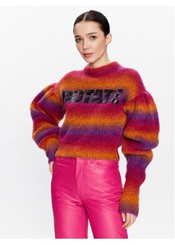 ROTATE Sweter Mohair Knit RT2403 Kolorowy Regular Fit ze sklepu MODIVO w kategorii Swetry damskie - zdjęcie 168680324