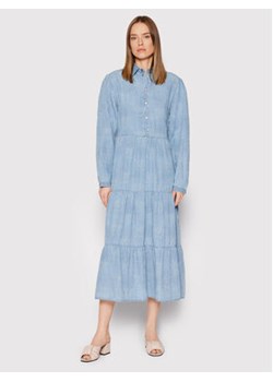 Pinko Sukienka koszulowa Distratta 1J10UV Y85P Niebieski Regular Fit ze sklepu MODIVO w kategorii Sukienki - zdjęcie 168680404