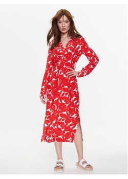 United Colors Of Benetton Sukienka koszulowa 43UEDV02X Czerwony Regular Fit ze sklepu MODIVO w kategorii Sukienki - zdjęcie 168680412