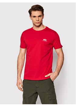 Alpha Industries T-Shirt Backprint 128507 Czerwony Regular Fit ze sklepu MODIVO w kategorii T-shirty męskie - zdjęcie 168680553