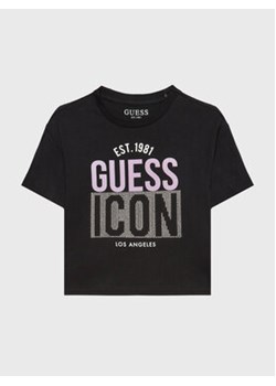 Guess T-Shirt J3RI13 K8HM3 Czarny Regular Fit ze sklepu MODIVO w kategorii T-shirty chłopięce - zdjęcie 168680682