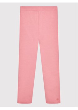 United Colors Of Benetton Legginsy 35Q2I0148 Różowy Slim Fit ze sklepu MODIVO w kategorii Spodnie dziewczęce - zdjęcie 168680774