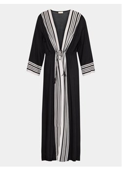 Selmark Kimono BH595 Czarny Regular Fit ze sklepu MODIVO w kategorii Odzież plażowa - zdjęcie 168681290