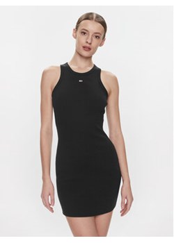 Tommy Jeans Sukienka letnia Essential DW0DW17406 Czarny Slim Fit ze sklepu MODIVO w kategorii Sukienki - zdjęcie 168681511