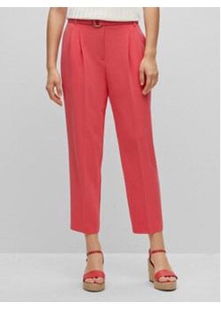 Boss Spodnie materiałowe Tapiah 50490037 Różowy Relaxed Fit ze sklepu MODIVO w kategorii Spodnie damskie - zdjęcie 168681550