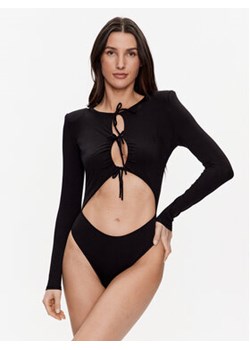 Undress Code Body Con Te Czarny Slim Fit ze sklepu MODIVO w kategorii Body damskie - zdjęcie 168681692