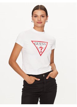 Guess T-Shirt W3BI54 J1314 Biały Regular Fit ze sklepu MODIVO w kategorii Bluzki damskie - zdjęcie 168681750