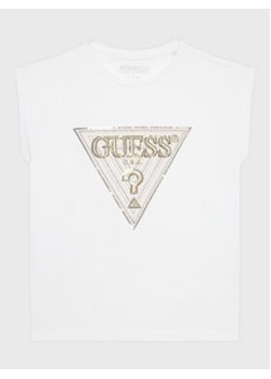 Guess T-Shirt K3GI07 K6YW1 Biały Boxy Fit ze sklepu MODIVO w kategorii Bluzki dziewczęce - zdjęcie 168681911