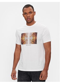 Armani Exchange T-Shirt 3DZTHV ZJBYZ 1116 Biały Regular Fit ze sklepu MODIVO w kategorii T-shirty męskie - zdjęcie 168682673
