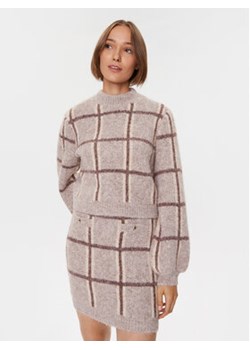 Guess Sweter W3BR78 Z3BP0 Beżowy Regular Fit ze sklepu MODIVO w kategorii Swetry damskie - zdjęcie 168682683