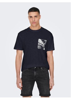 Only & Sons T-Shirt 22025286 Granatowy Regular Fit ze sklepu MODIVO w kategorii T-shirty męskie - zdjęcie 168682881