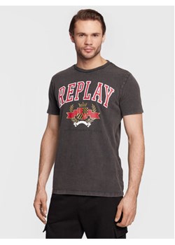 Replay T-Shirt M6290.000.23356M Czarny Regular Fit ze sklepu MODIVO w kategorii T-shirty męskie - zdjęcie 168683054