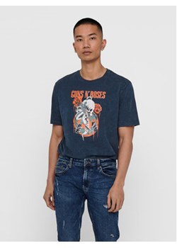 Only & Sons T-Shirt Guns N' Roses 22018622 Granatowy Regular Fit ze sklepu MODIVO w kategorii T-shirty męskie - zdjęcie 168684034