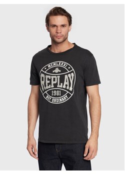 Replay T-Shirt M6292.000.22658LM Czarny Regular Fit ze sklepu MODIVO w kategorii T-shirty męskie - zdjęcie 168684362