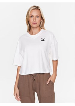 Puma T-Shirt Classics 538052 Biały Oversize ze sklepu MODIVO w kategorii Bluzki damskie - zdjęcie 168684811