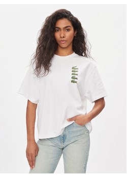 Lacoste T-Shirt TF1640 Biały Regular Fit ze sklepu MODIVO w kategorii Bluzki damskie - zdjęcie 168685064