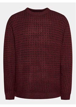 Redefined Rebel Sweter 222048 Bordowy Regular Fit ze sklepu MODIVO w kategorii Swetry męskie - zdjęcie 168685074