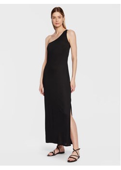 Calvin Klein Swimwear Sukienka plażowa KW0KW02098 Czarny Regular Fit ze sklepu MODIVO w kategorii Odzież plażowa - zdjęcie 168685521