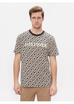 Tommy Hilfiger T-Shirt Aop Monotype Tee MW0MW34187 Czarny Regular Fit ze sklepu MODIVO w kategorii T-shirty męskie - zdjęcie 168685761