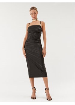 Just Cavalli Sukienka koktajlowa 75PAO924 Czarny Slim Fit ze sklepu MODIVO w kategorii Sukienki - zdjęcie 168686503