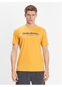 Quiksilver T-Shirt Between The Lines EQYZT07216 Żółty Regular Fit ze sklepu MODIVO w kategorii T-shirty męskie - zdjęcie 168686562